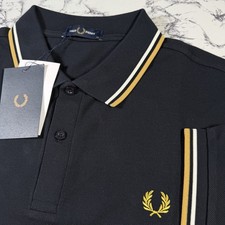 FRED PERRY Mens Navy Blue Twin