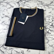 FRED PERRY Mens Navy Twin