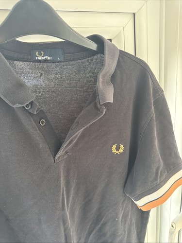 Fred perry black polo - polo, shirt