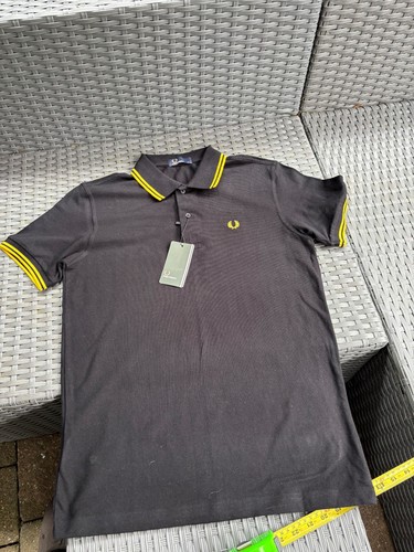 Fred perry black polo - black, with